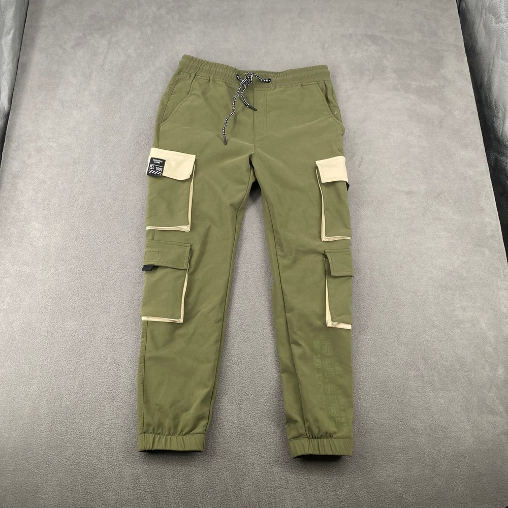 Rock Salt Mens Olive Green Waterproof Cargo Jogger Pants Medium R935035Q-B0-F92
